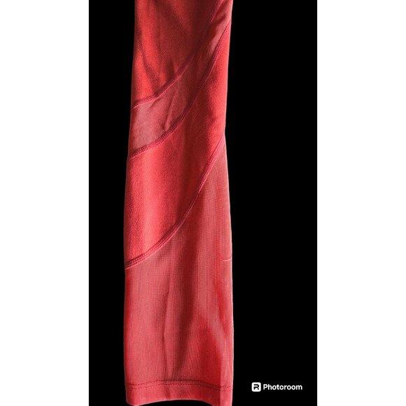 Women's Gymshark Exercise Workout Leggings Sz XS Orange Side Pockets EUC - Picture 4 of 9